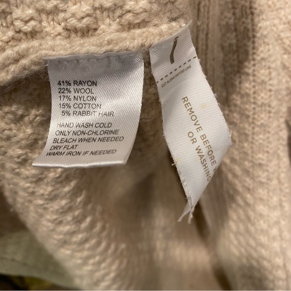 Ann Taylor LOFT Short Sleeve Cowl Neck Sweater Oversized Women’s Size Medium - Picture 10 of 12